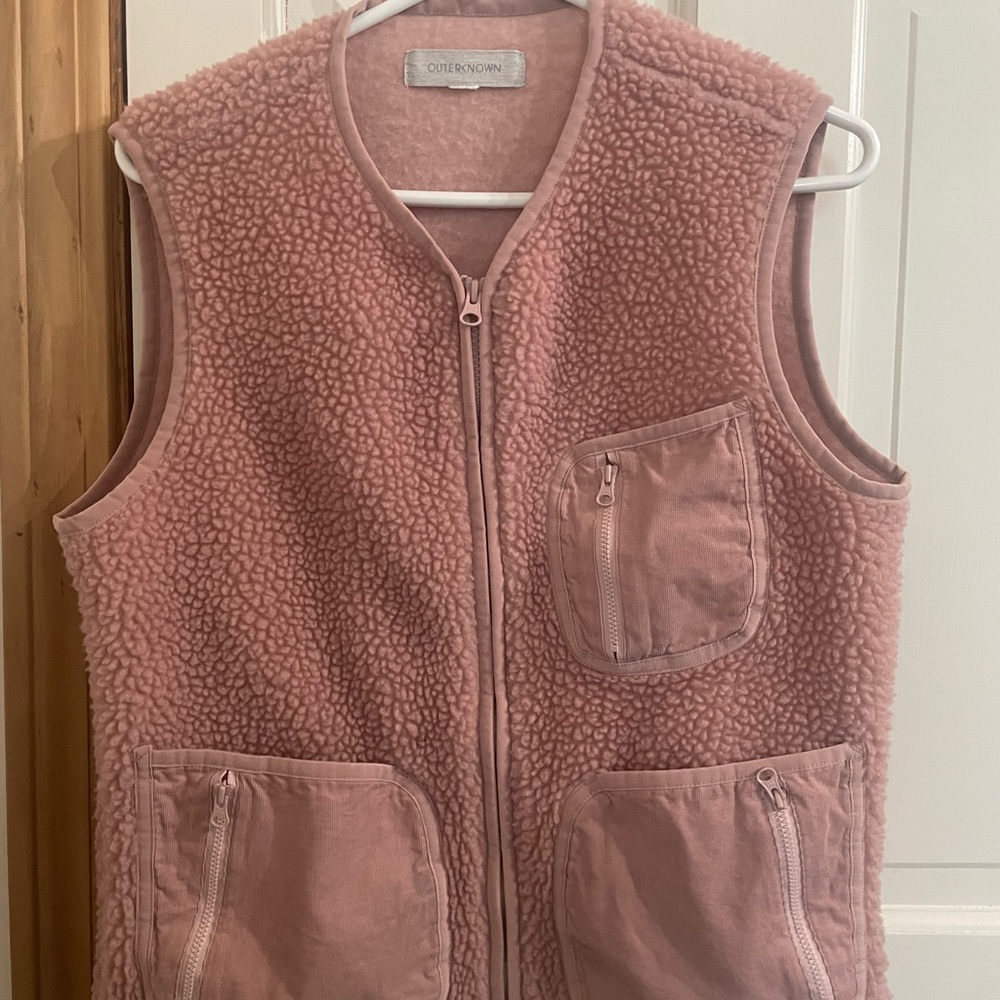 SOLD Outerknown Pink Sherpa Vest
